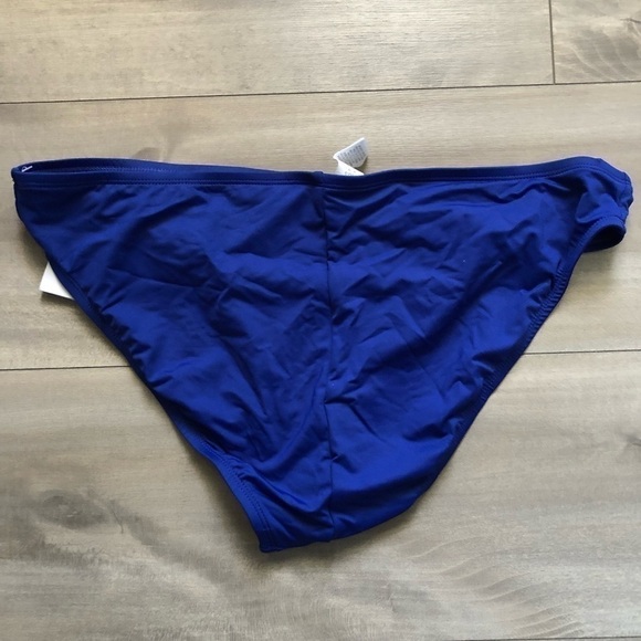 La Blanca Blue Hipster Swim Bikini Bottom 14 - Picture 8 of 11